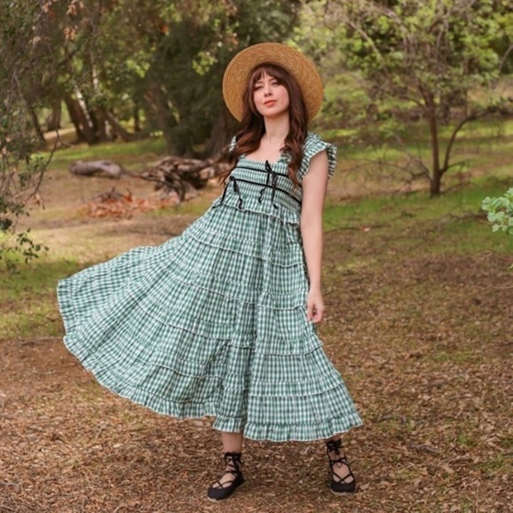 NWT Sister Jane Roller Gingham Midi Dress size M
